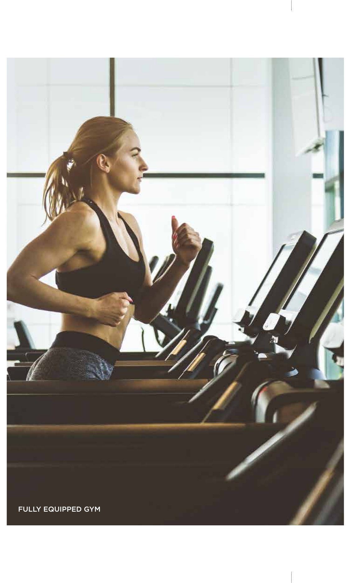 Fully equipped gymnasium