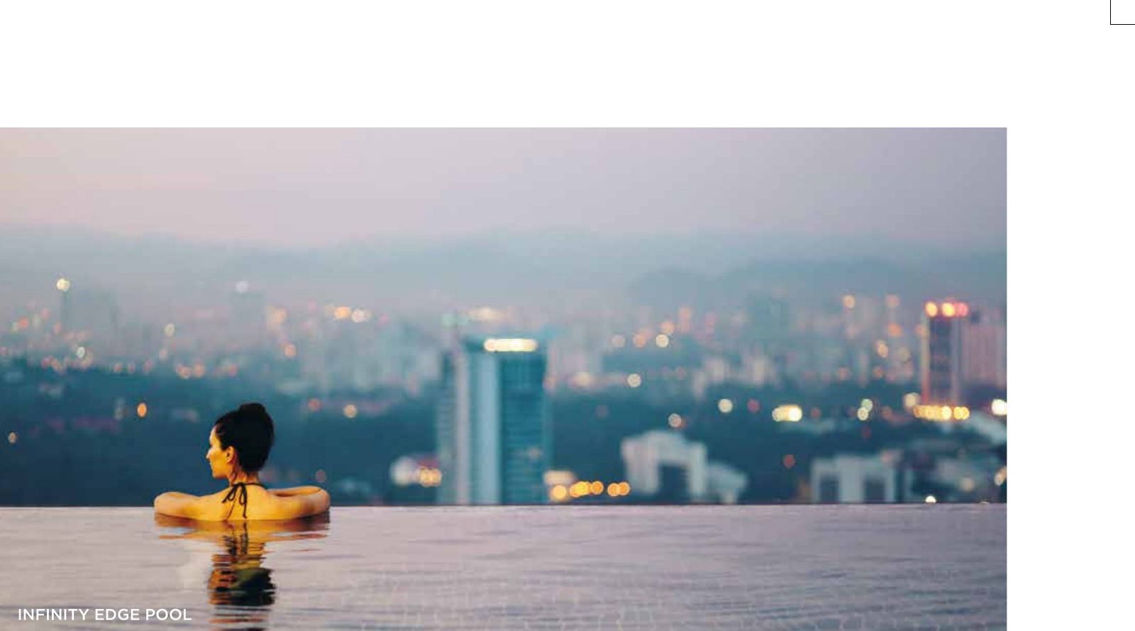 Infinity edge pool