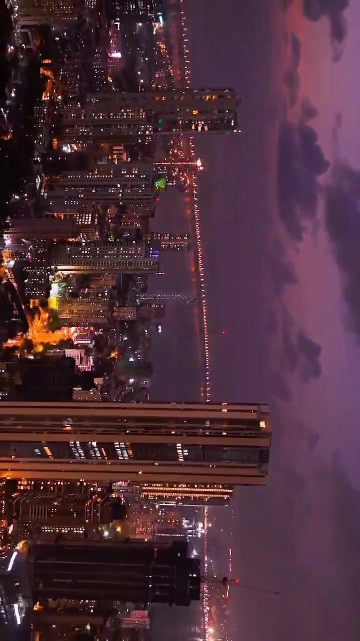 Night view of the Bandra-Worli Sea Link from a private balcony