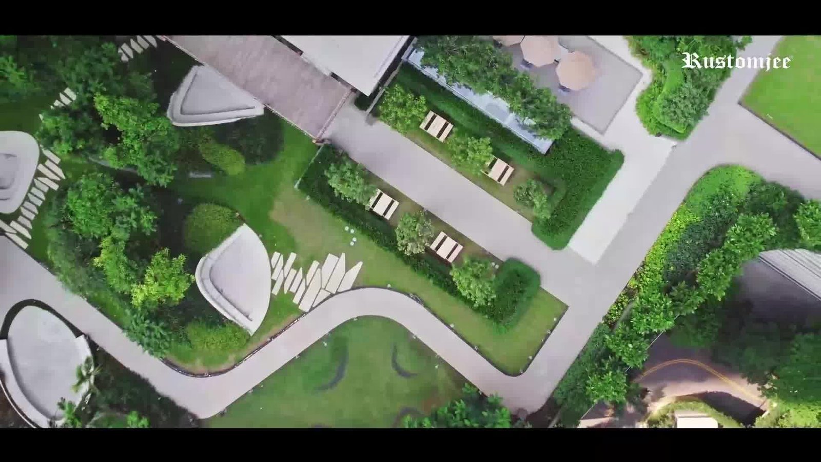 Landscaped gardens and walkways