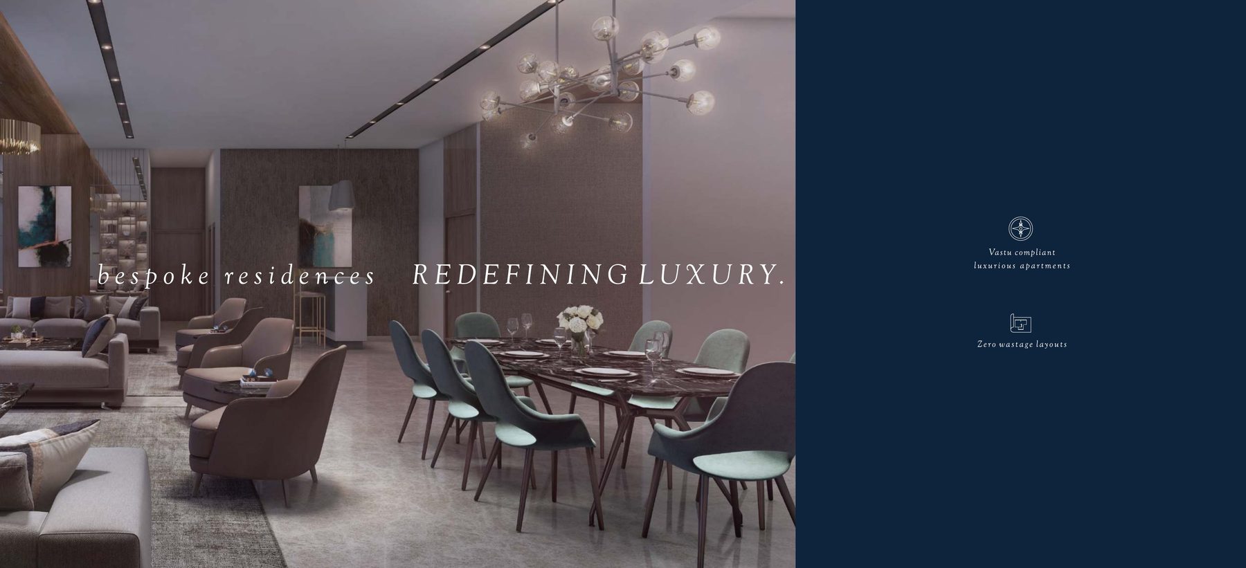 Living and dining area, artist's impression